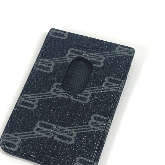 BALENCIAGA 675835 logo magsafe magsafe Business Card Holder Pass Case Card Case - Picture 9 of 10